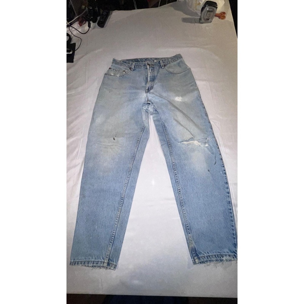 Vintage Levi's 560 Jeans 32x30 Baggy Light Wash Distressed Grunge Streetwear
